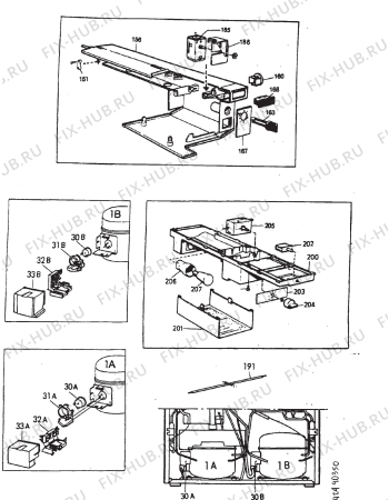 Взрыв-схема холодильника Electrolux ER3404B - Схема узла Section 5